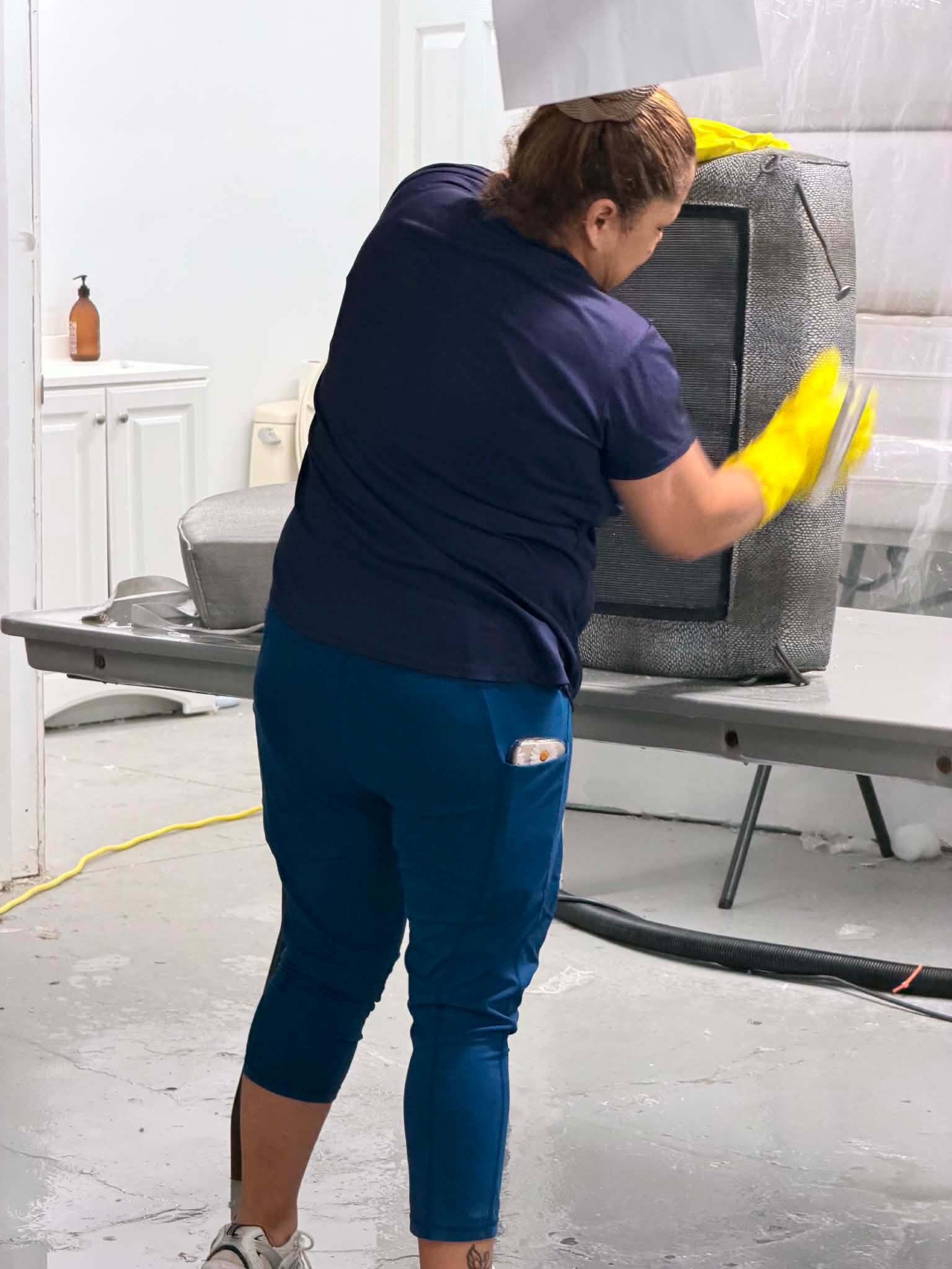 Outdoor cushion cleaning